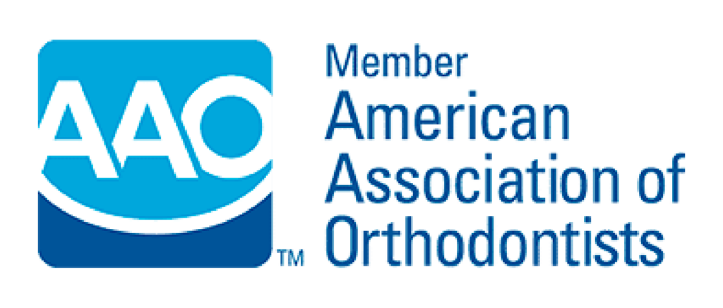 The american association of orthodontists logo.